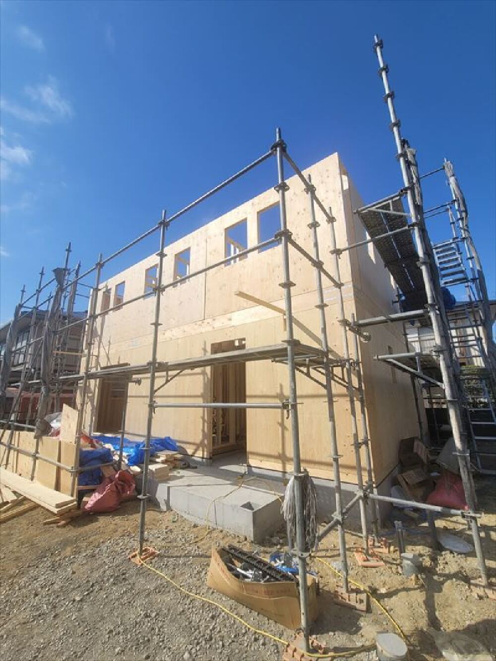建て方（2階壁）