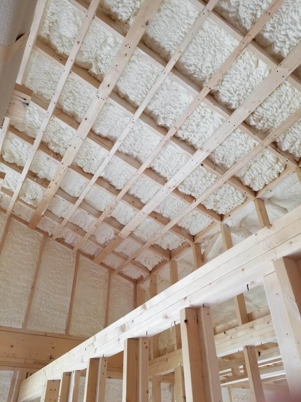 断熱材施工状況 
