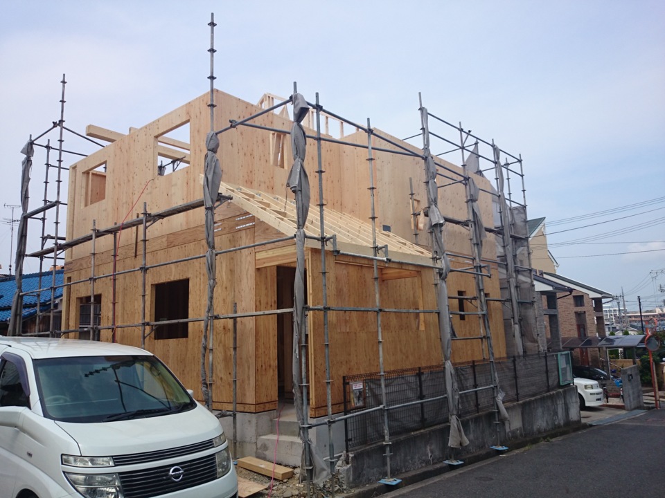 建て方（２階壁）
