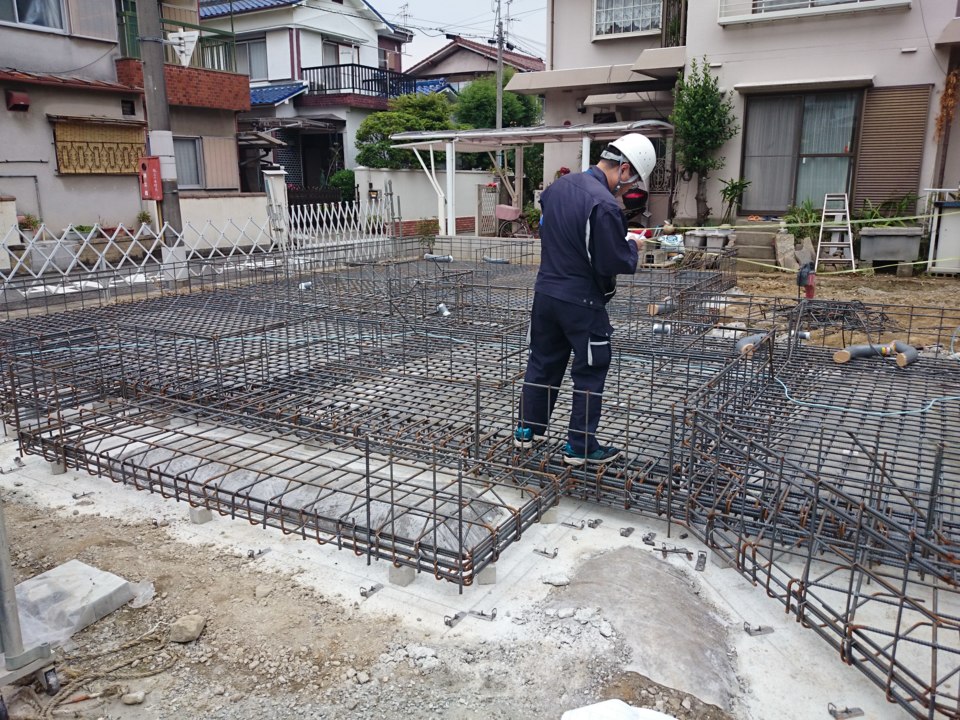 基礎配筋状況
