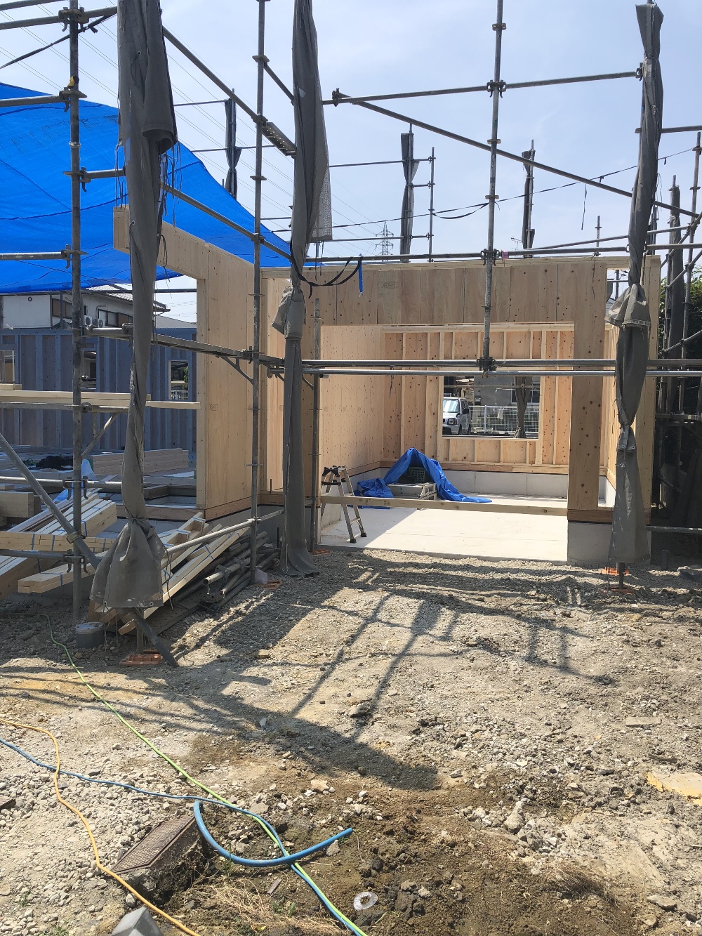 建て方（１階壁）