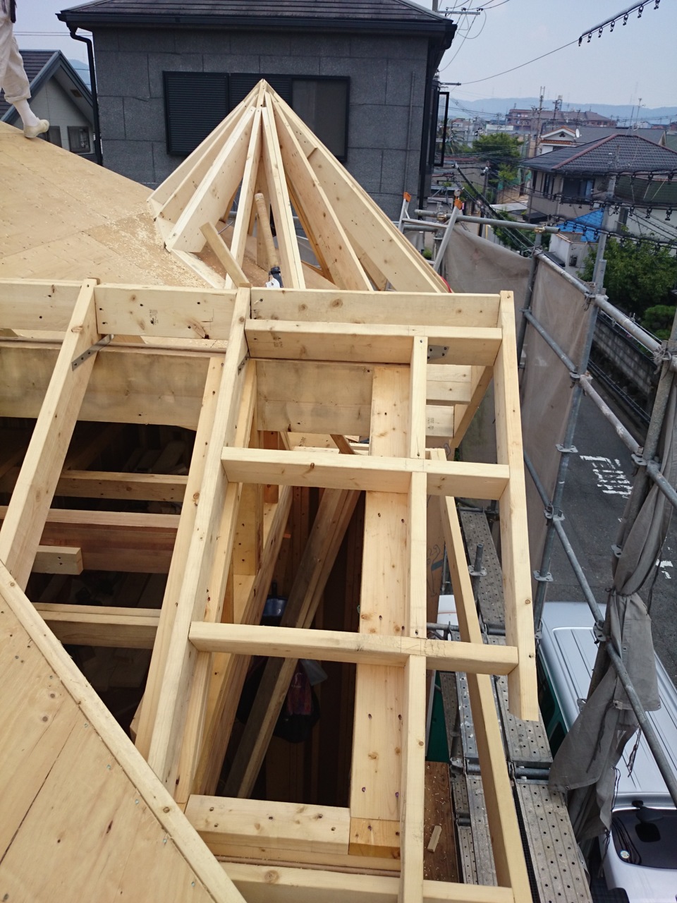 建て方（小屋組）
