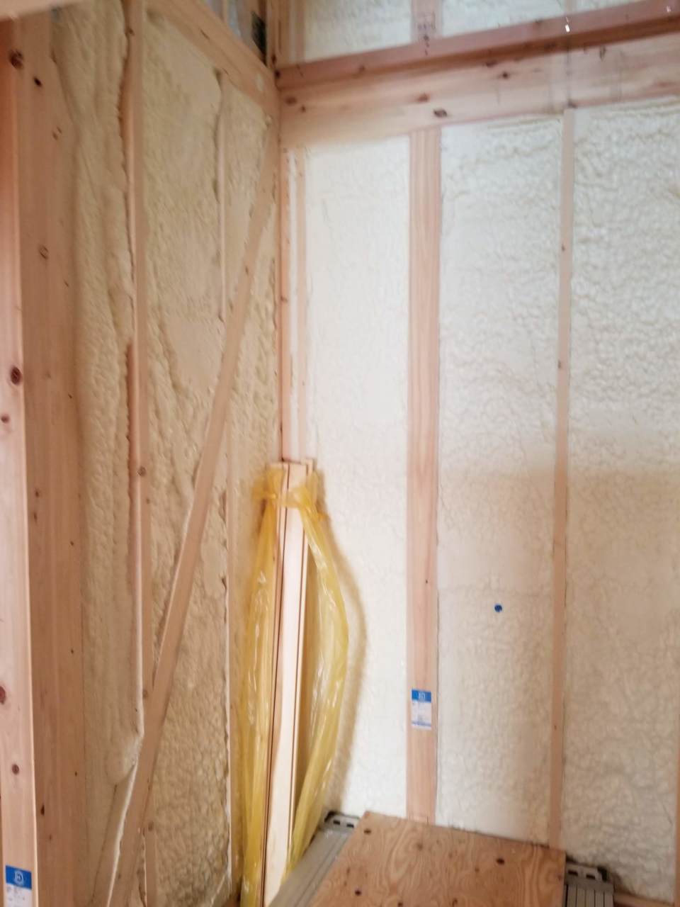 断熱材施工状況
