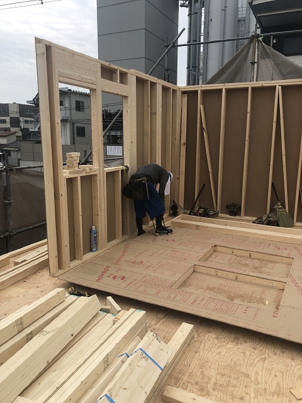 建て方工事（2階）
