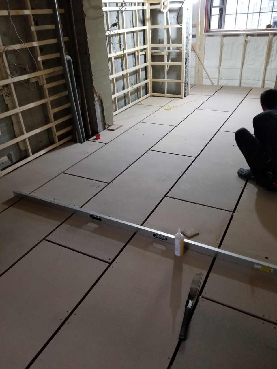 置床施工状況