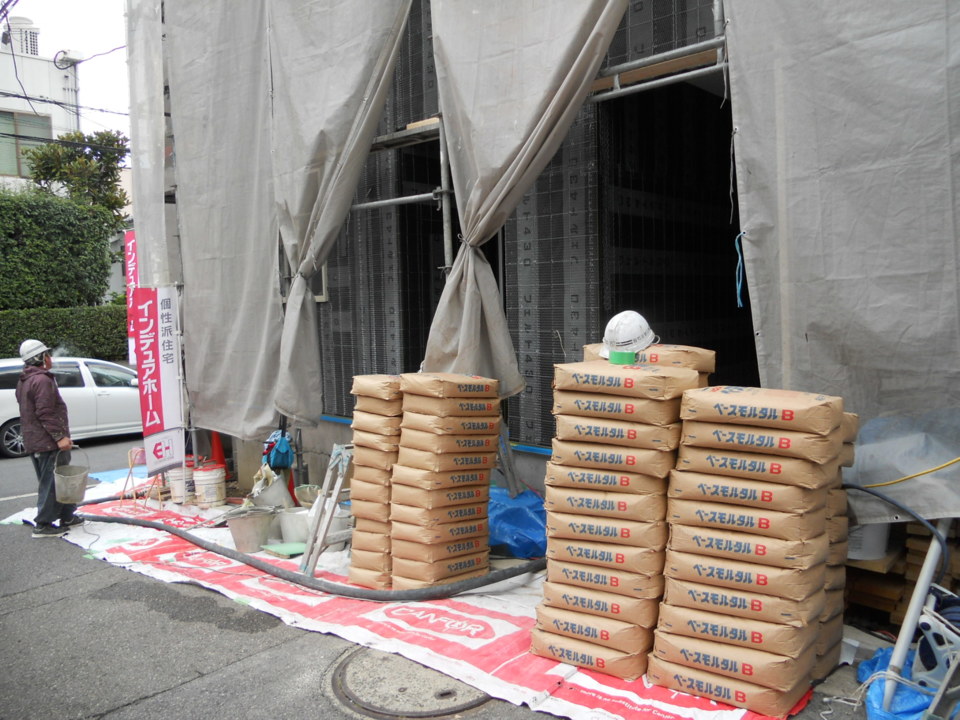 外壁施工状況