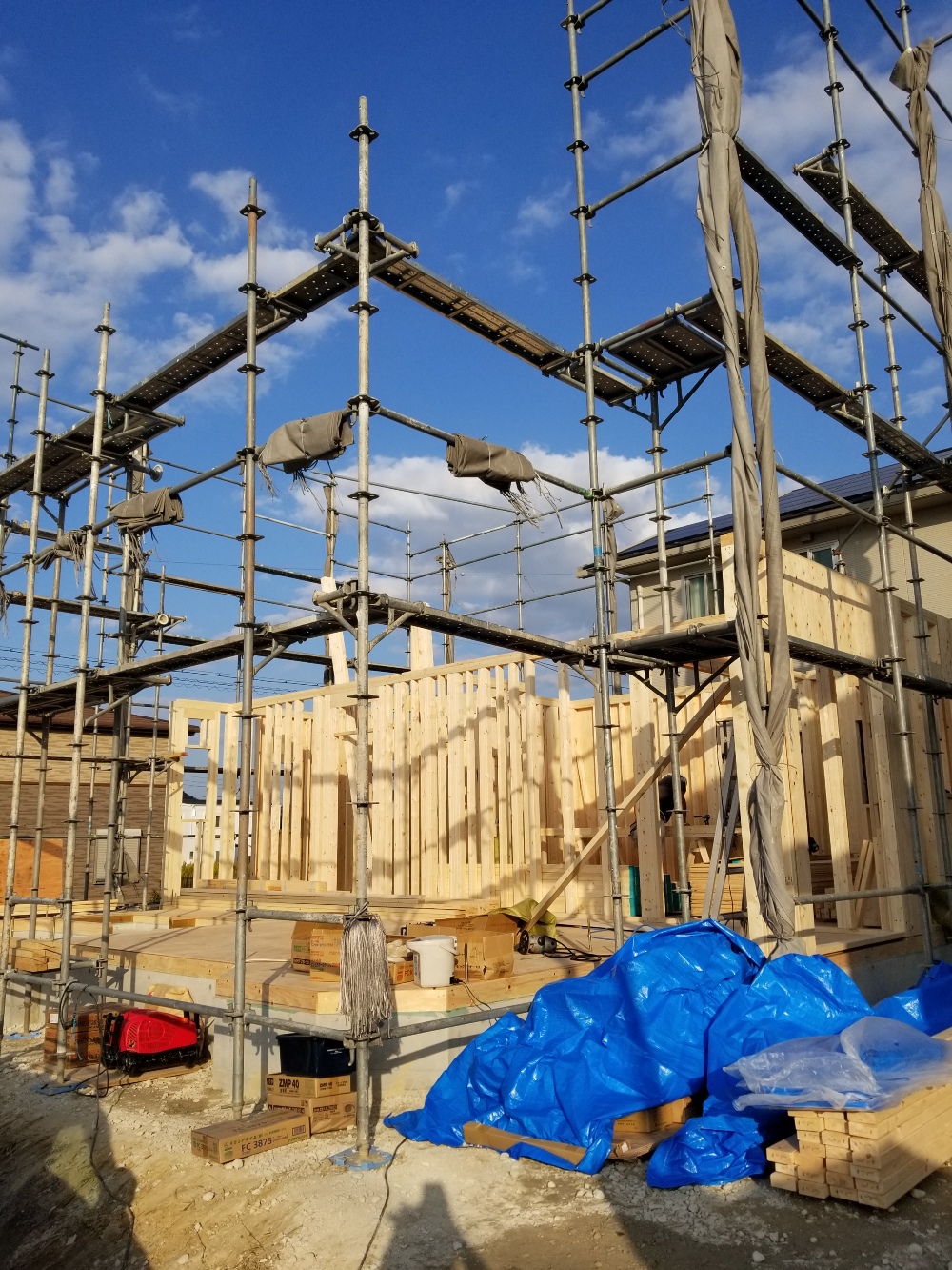 建て方(1階壁)