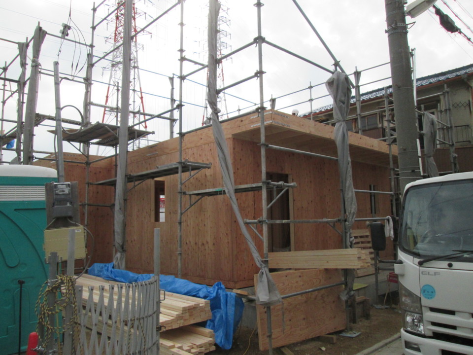 建て方（１階壁）