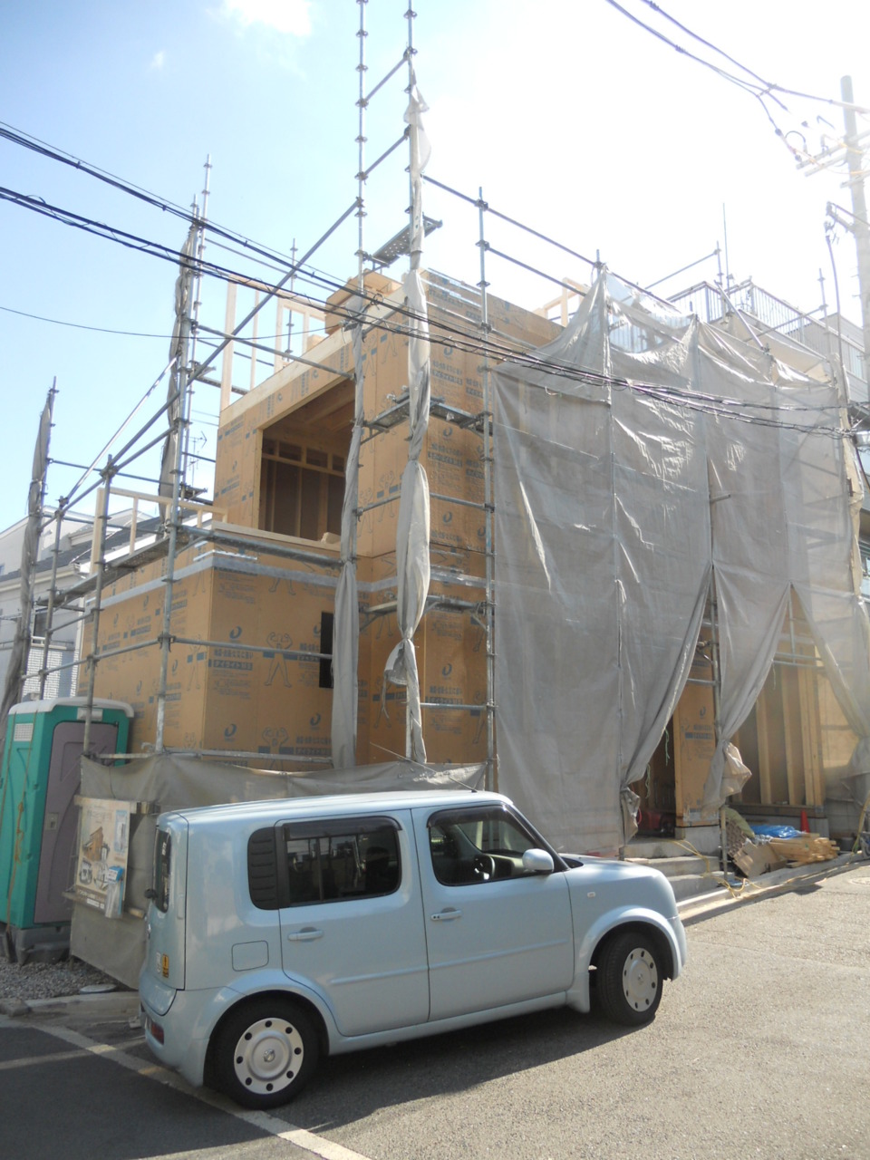 建て方（3階壁）