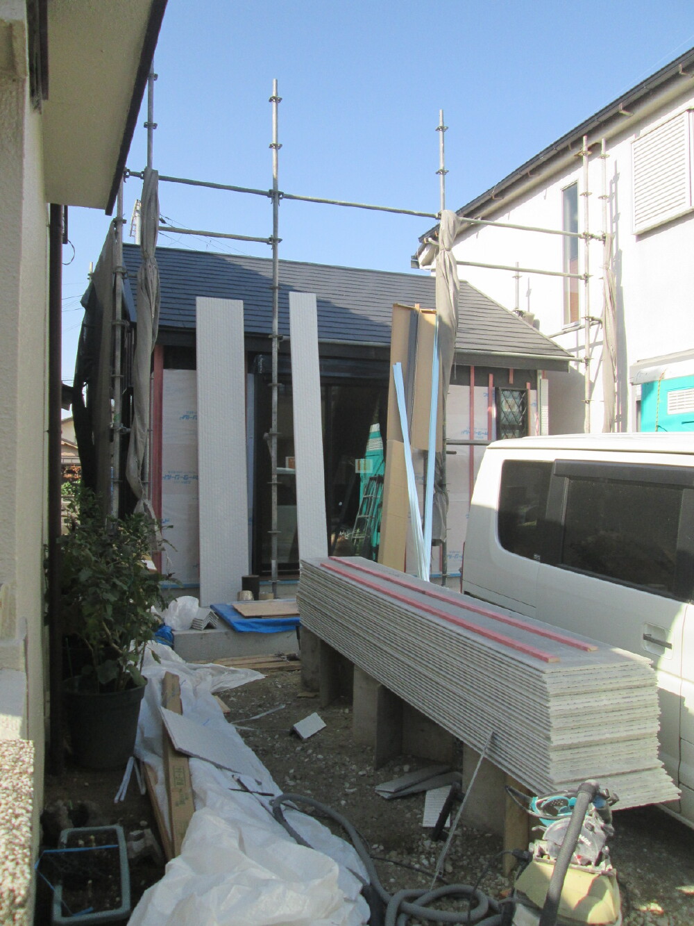 屋根工事状況