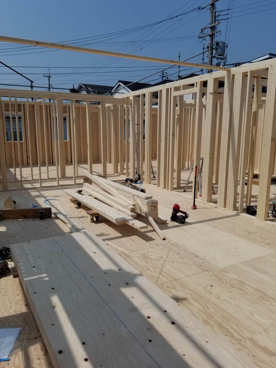 建て方(壁パネル)