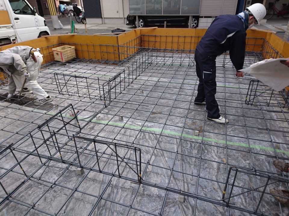 基礎配筋状況