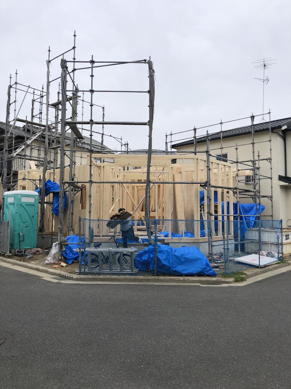 建て方（１階壁）