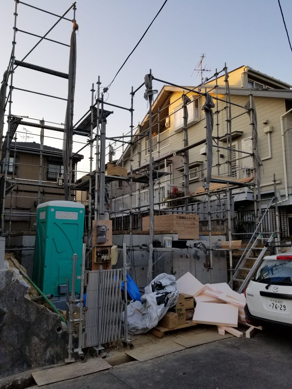 建て方(土台)